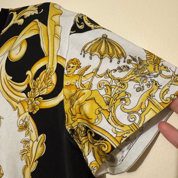 Versace Tribute Ss 92’ Baroque Print T Shirt Joggers Pants Set - Picture 9 of 16
